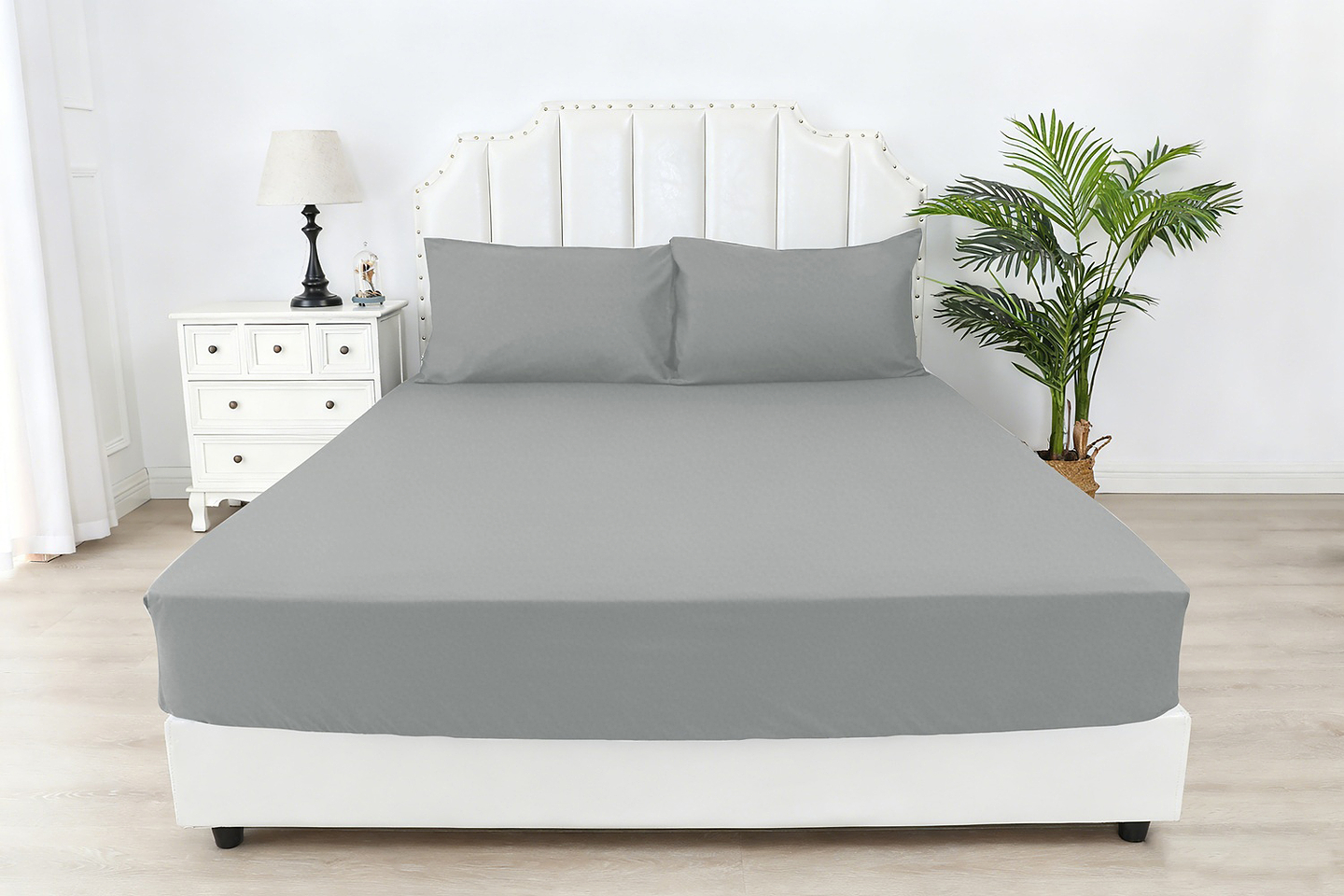 Простирадло двоспальне SOHO на гумці 180х200+25см Light Gray (03-BT-1322-Light Gray)
